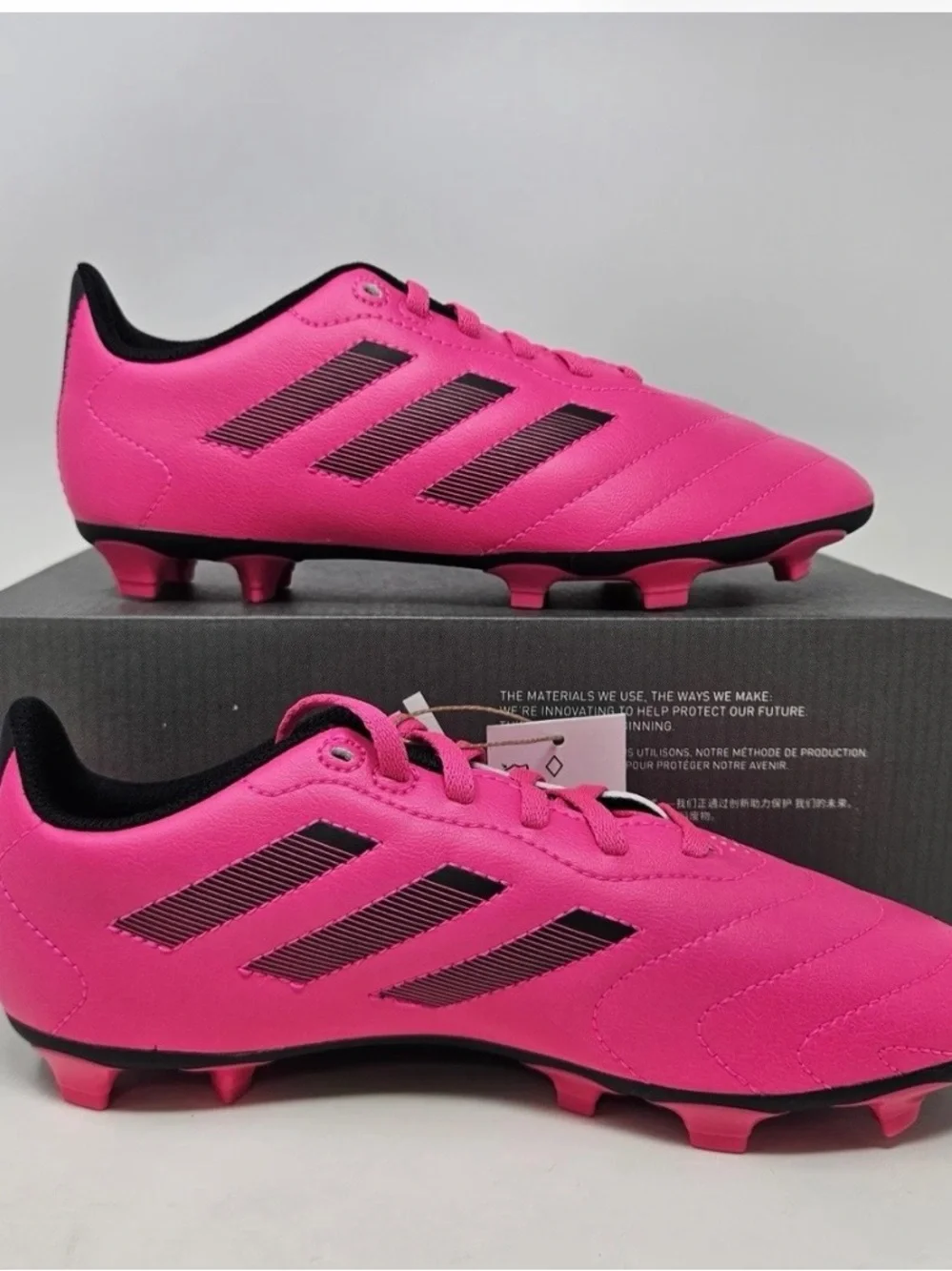 Adidas Goletto 8 FG J 'Team Shock Pink' Soccer Cleat / Youth Size 5.5 $15